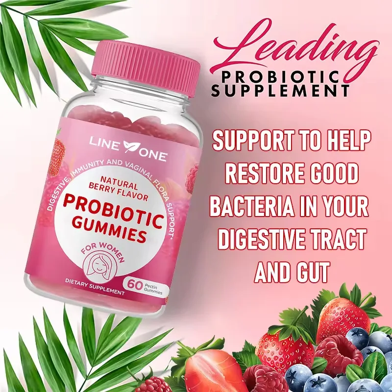 

Vitamin rich female probiotic gummies regulate gut microbiota balance alleviate digestion and improve metabolism
