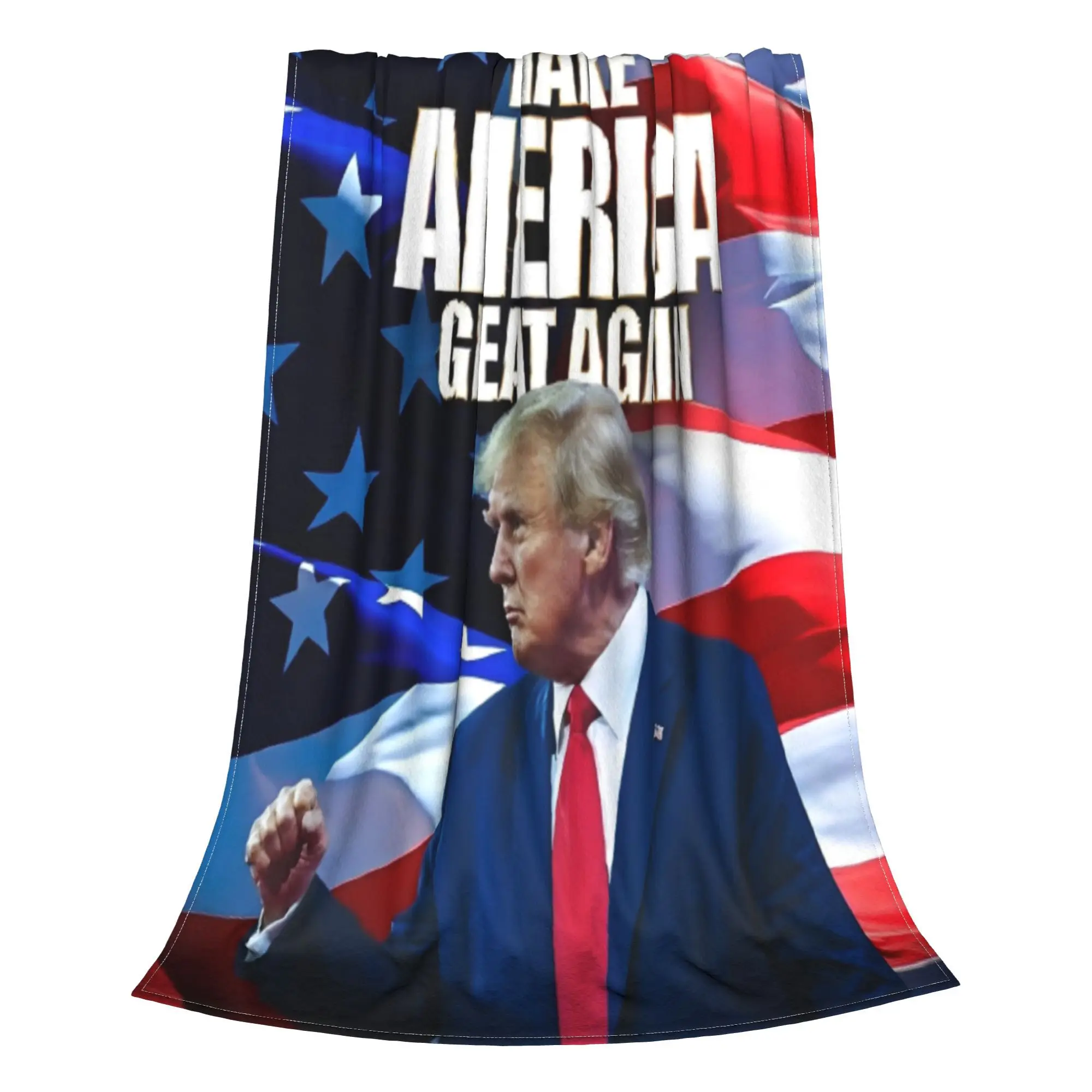 Trump Vance 2024 president election Blankets Soft Flannel Comfort Gift  Throw Blankets Bedding Throws