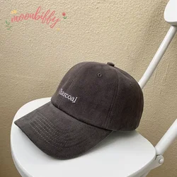 Hat Female Fashion Small Letter Embroidered Baseball Cap Male Outdoor Student Sun Hat Korean Duck Tongue Hat Hip Hop Vintage