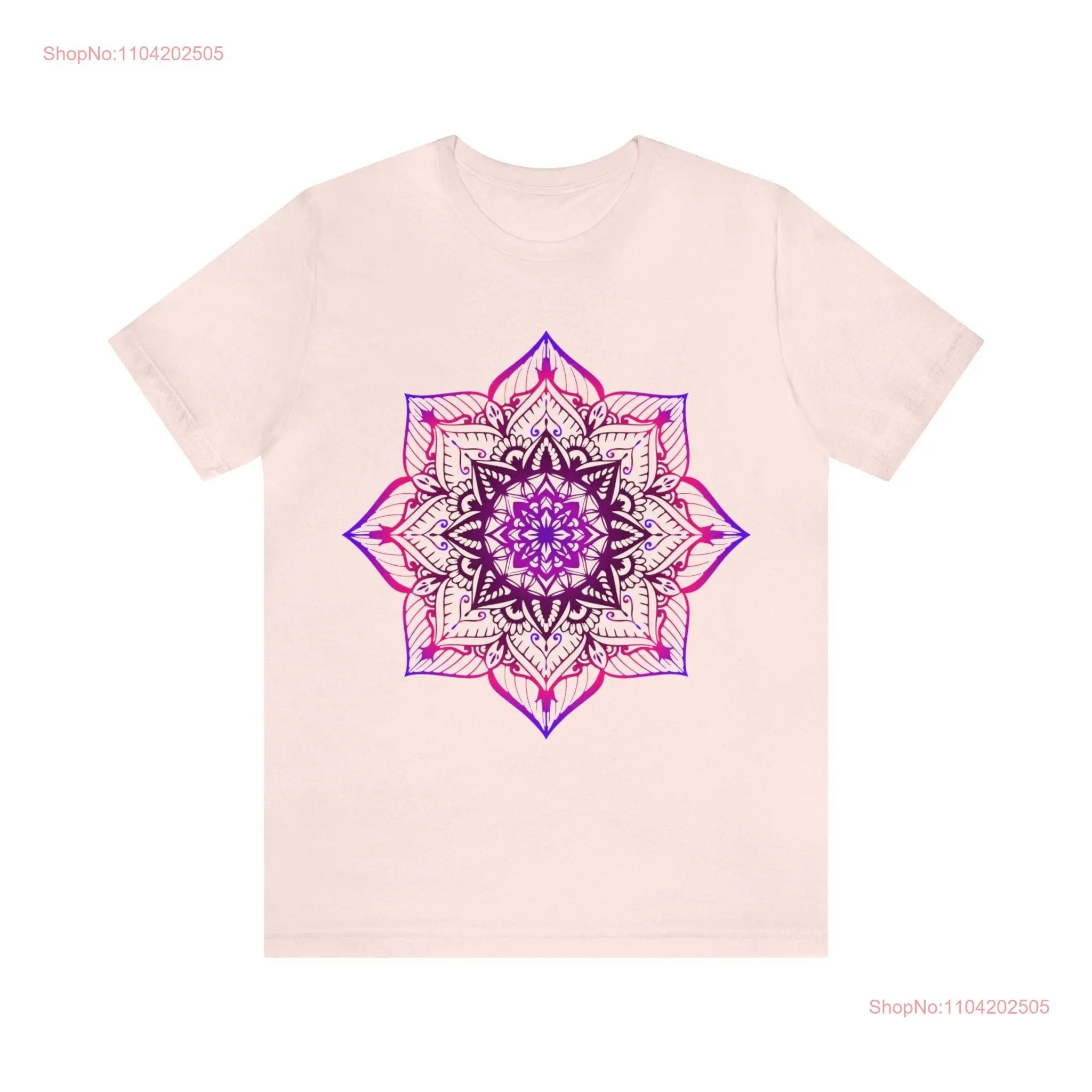 Shri Yantra T shirt mandala unisex 100 cotton various colours Sizes S 4XL long or short sleeves