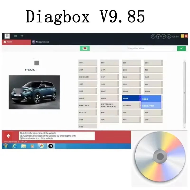 

2025 Hot Sales Newest Diagbox V9.85 For Lexia3 PP2000 Diagbox Full Adapter for Lexia 3 for Car Scanner Tool