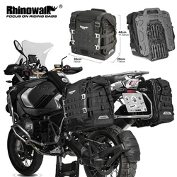 Rhinowalk Motosiklet Yan Çanta Hızlı Bırakma 35L Büyük Kapasiteli Su Geçirmez Anti-Hırsızlık Kilit Deliği Ile Molle Heybe veya Genişletici