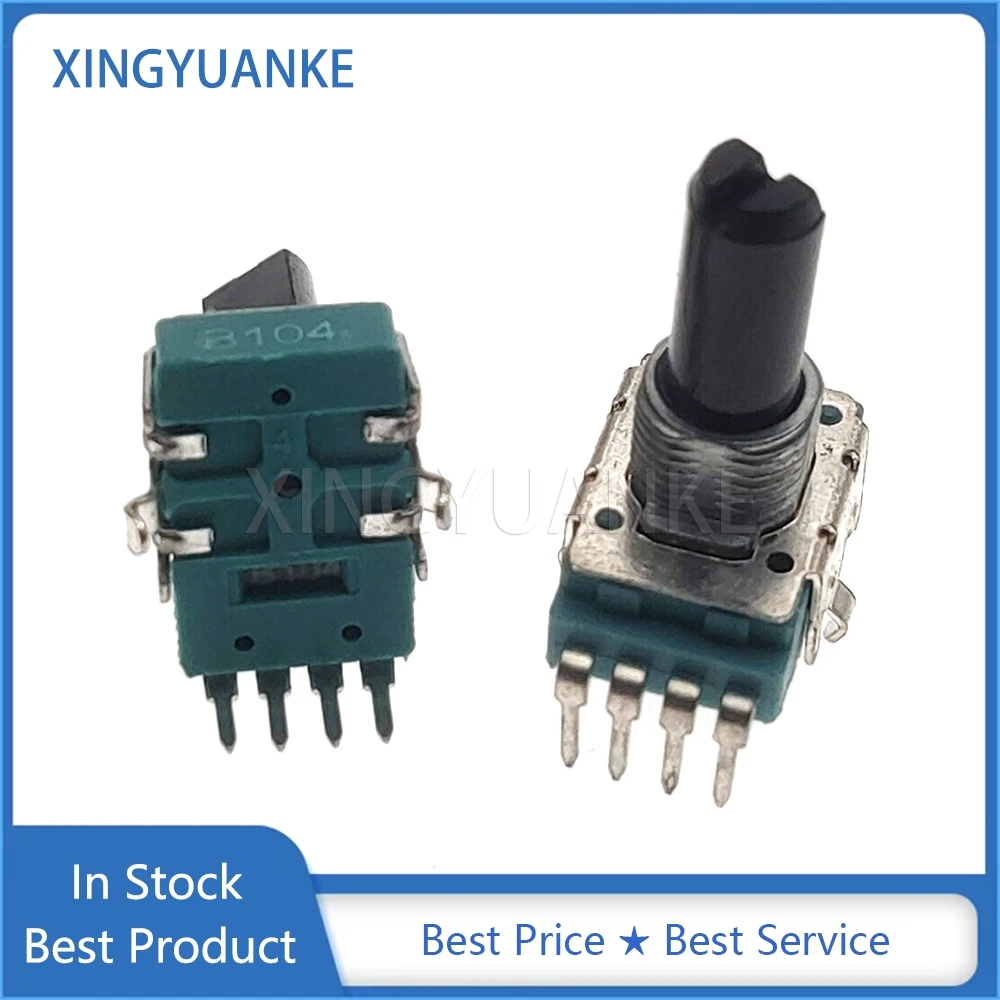 5PCS RK11 Type Single 4-Pin B1K B10K B100K Volume Control Rotary Potentiometer 1K B102 10K B103 100K B104 D Shaft Length 18MM