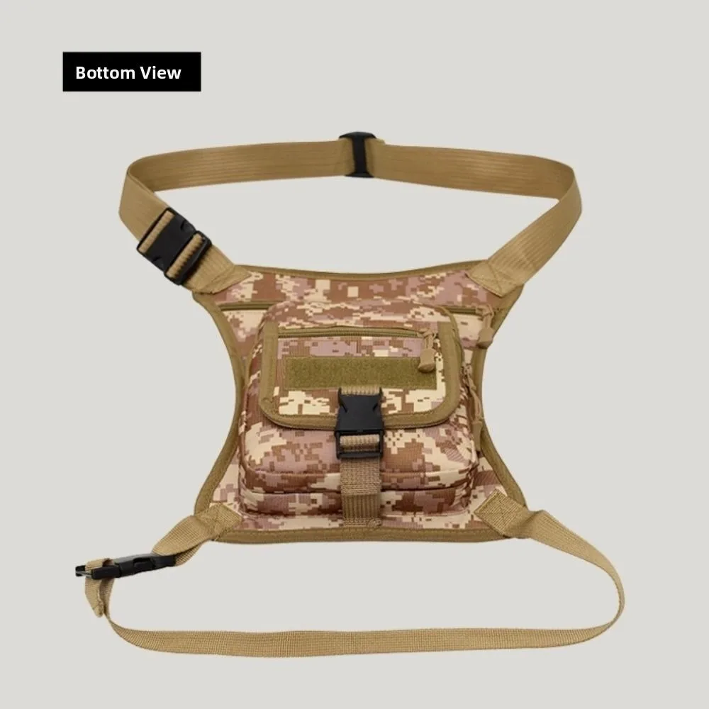 

Large Capacity Outdoor Drop Leg Bag Adjustable Camouflage Hiking Waist Pack Oxford Cloth Waterproof Motorcycle Bag Riding
