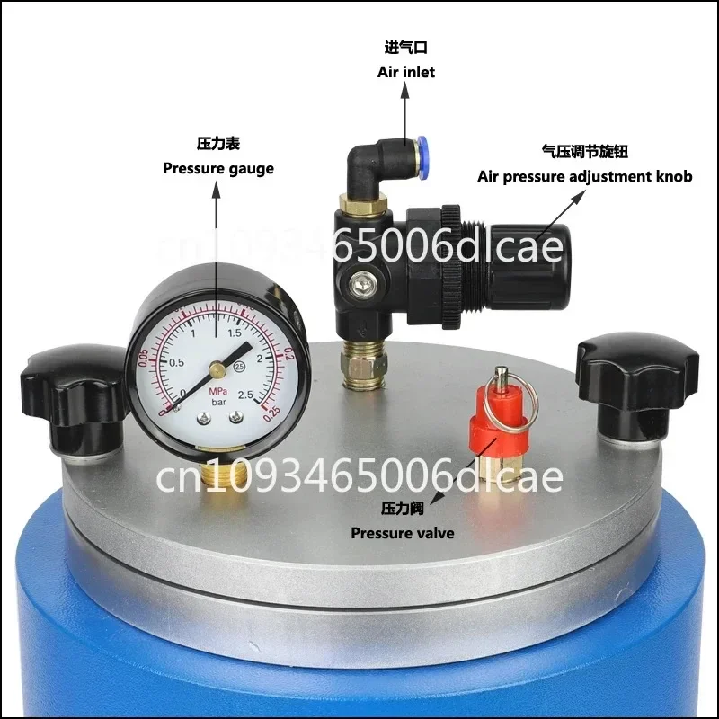 Wax Injector 5.5LB Tank  Machine for Jewelry 500W Casting Device with Double Nozzle for Wax Injection