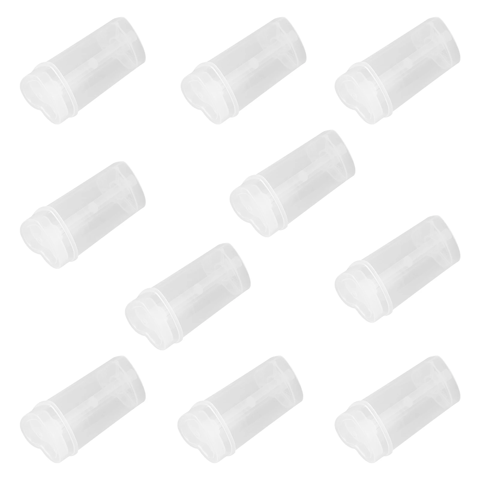 

10pcs Cake Holder Heart Shaped PP Material Food Storage Container Push Cake Tools Mini Drum Supplies