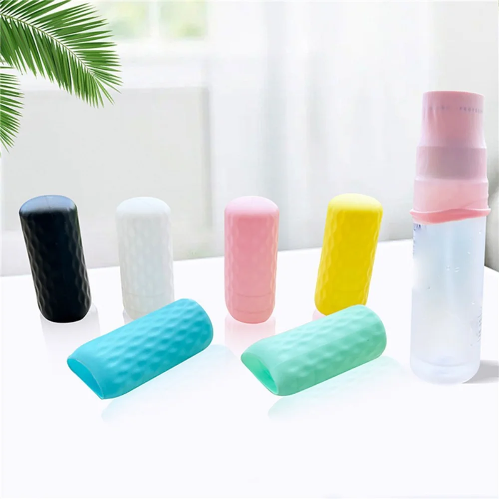 Leak Proof Bottles Cover Universal Silicone Travel Cosmetic Container Cover Leak Liquid Outdoor Portable Safety Dispenser Cap