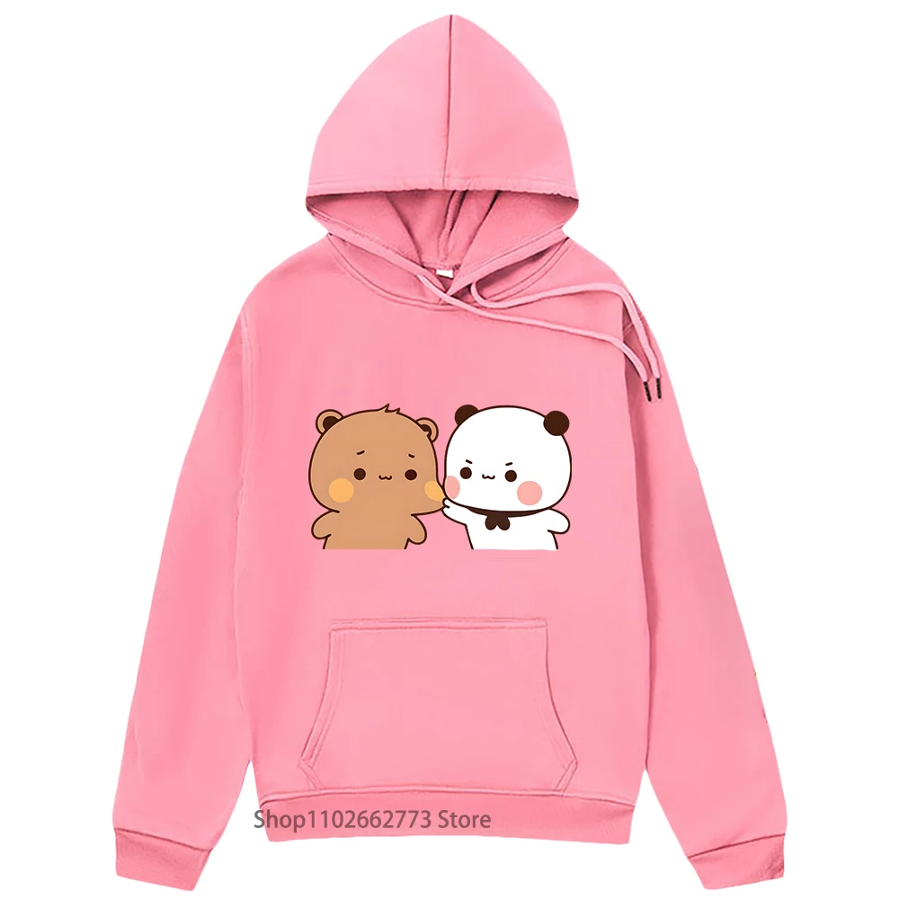 

Kawaii Graphic Hoodie Bubu Dudu Love Seatshirts Cartoon Panda Bear Print Hoody Men Casual Spring Autumn Sudadera Women Clothing