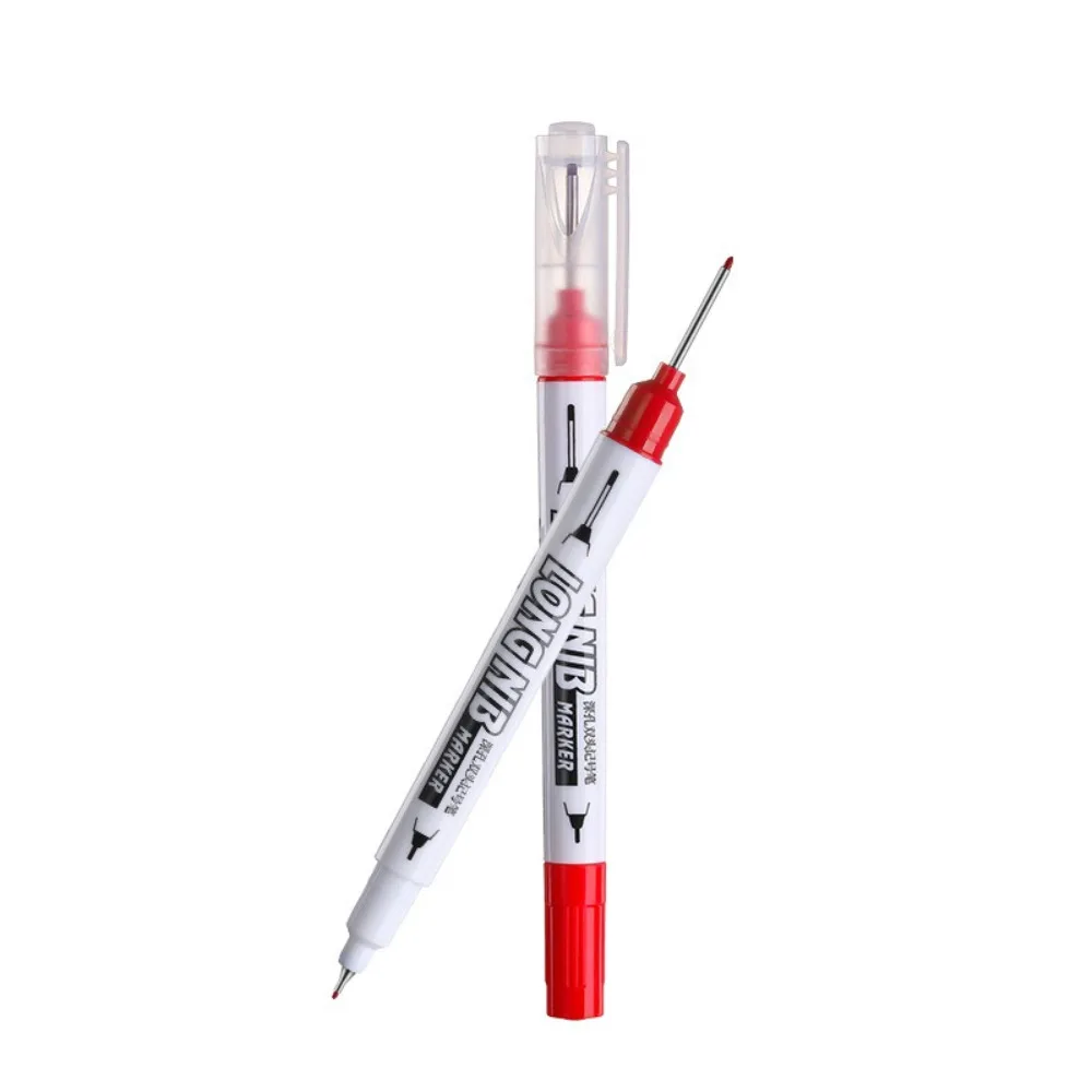 

4 цвета, строительный маркер, двойной наконечник, длинная головка, плотник, перфорационная ручка, 20 мм, глубокое отверстие, длинная головка, маркер