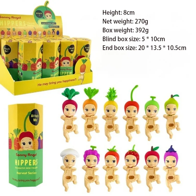 Sonny Angel Blind Box toys Anime Action Figures Harvest Series Fruit And Vegetable  Ornaments Dolls Fans Children Christmas Gift