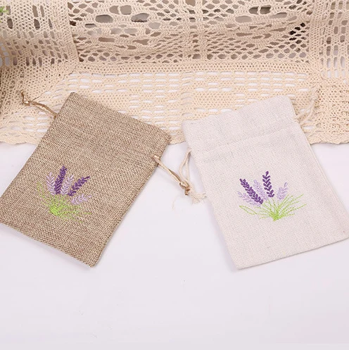 10x14 13x18 lavanda bordado saco de embalagem de jóias saco de festa de casamento sacos de doces favor bolsas de cordão sacos de presente 10 pçs/lote