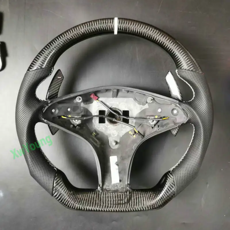 For Mercedes-Benz SL300 SL350 SL500 CLS W219 Customize 100% Real Carbon Fiber Car Steering Wheel