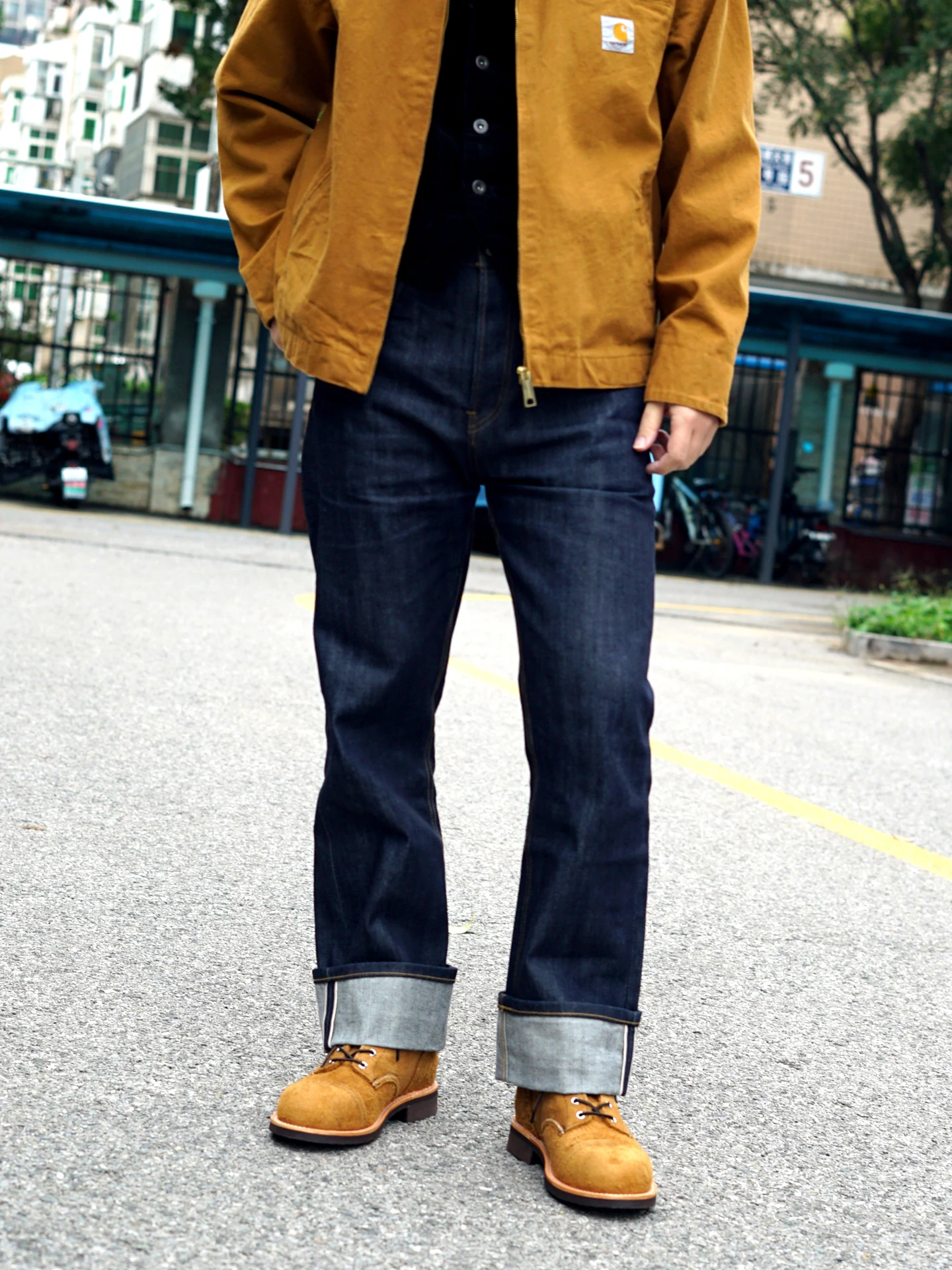 Retro Paratrooper Boots Yellow 8083 Motorcycle Boots Desert Boots Men's Work Boots Stitching Craft British Style Short Boots