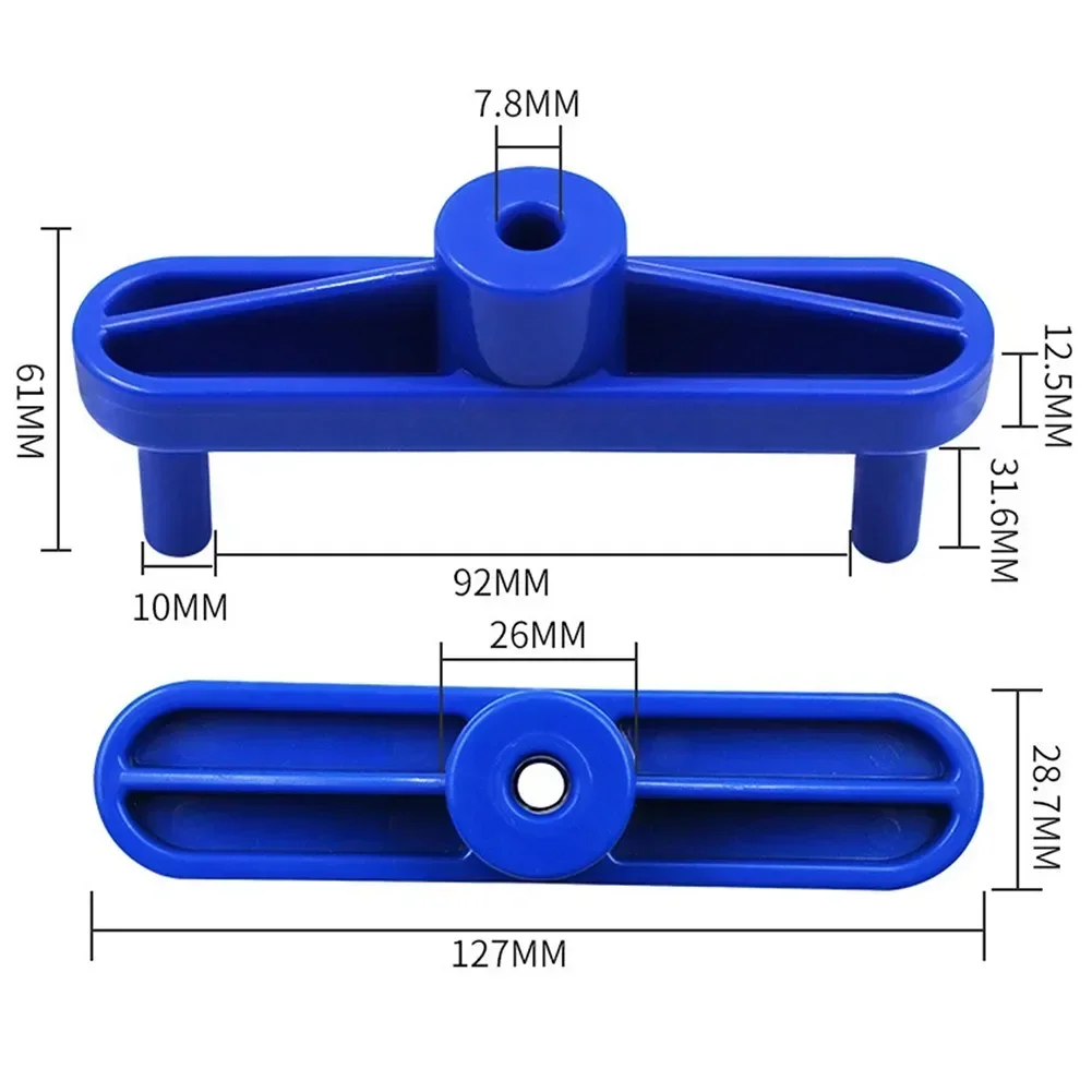 Middenmeter Boor Locator Abs Kunststof Liniaal Plug Jig Hout Positionering Schrijver Houtbewerking Markering Vervanging