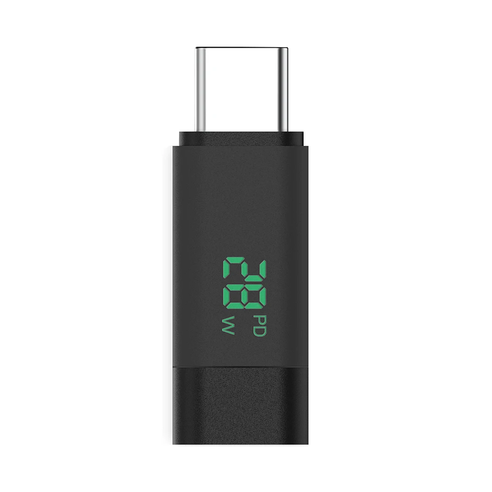 

Mobile Phone Type-C Charging Tester Indicator 100W Power Digital Display Type C To C Adapter USB C Power Meter for USB Cable