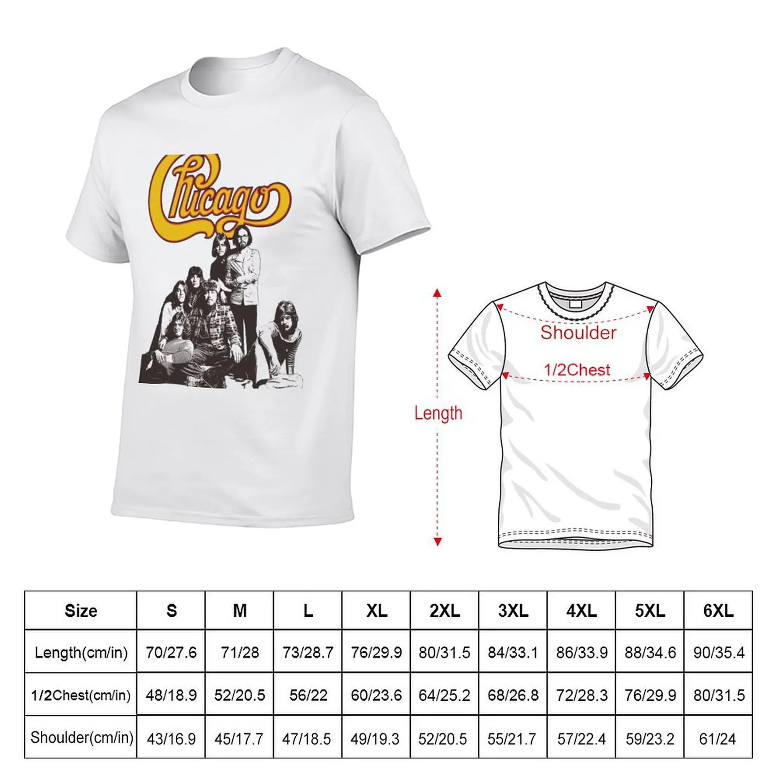 Chicago T-Shirt t shirts for man graphic tees black cotton t-shirt plain for man package man t shirt summer T-shirt