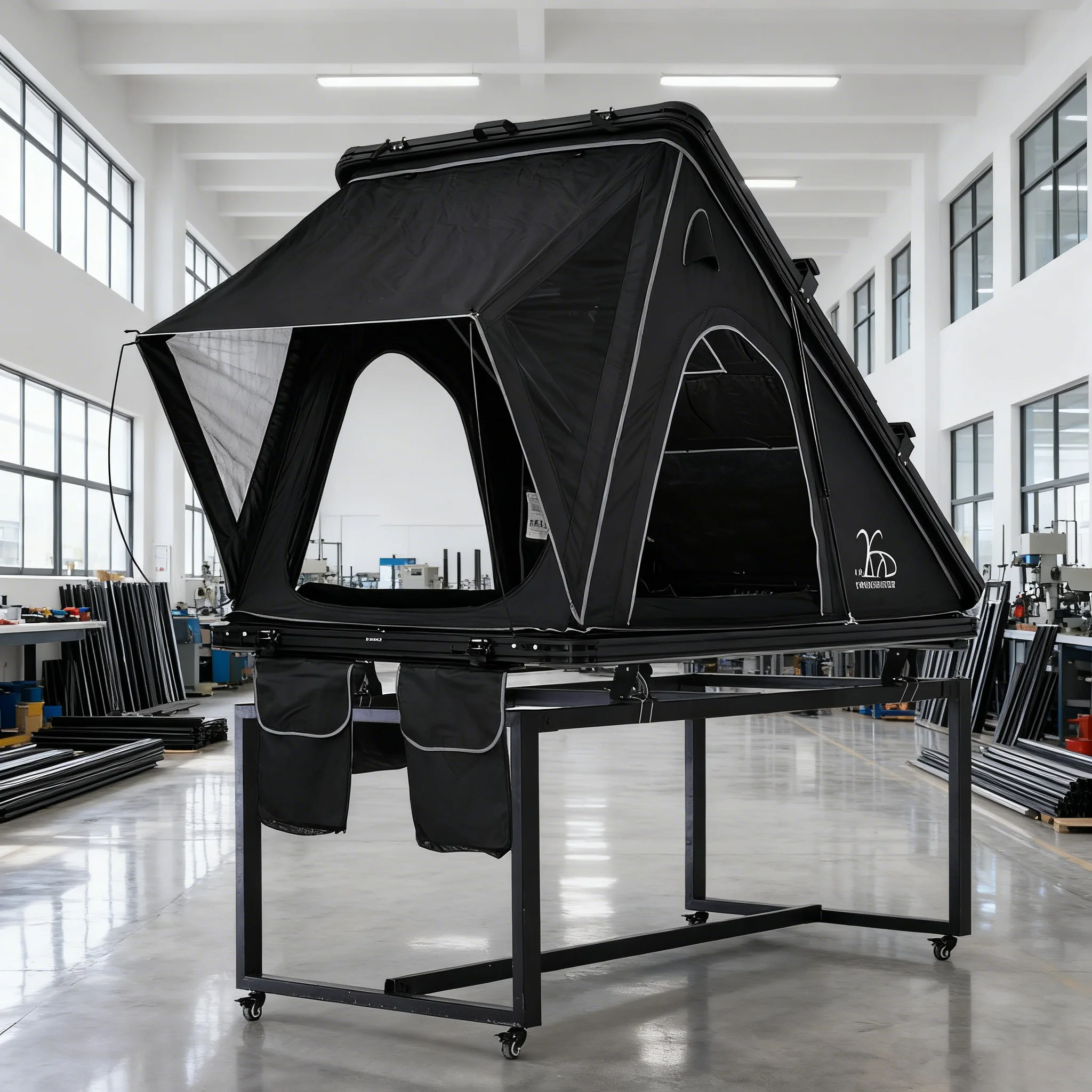 210x130x150cm Aluminum Hard Shell Suv Pop upStyle Triangle Car Roof Top Tent,Customization