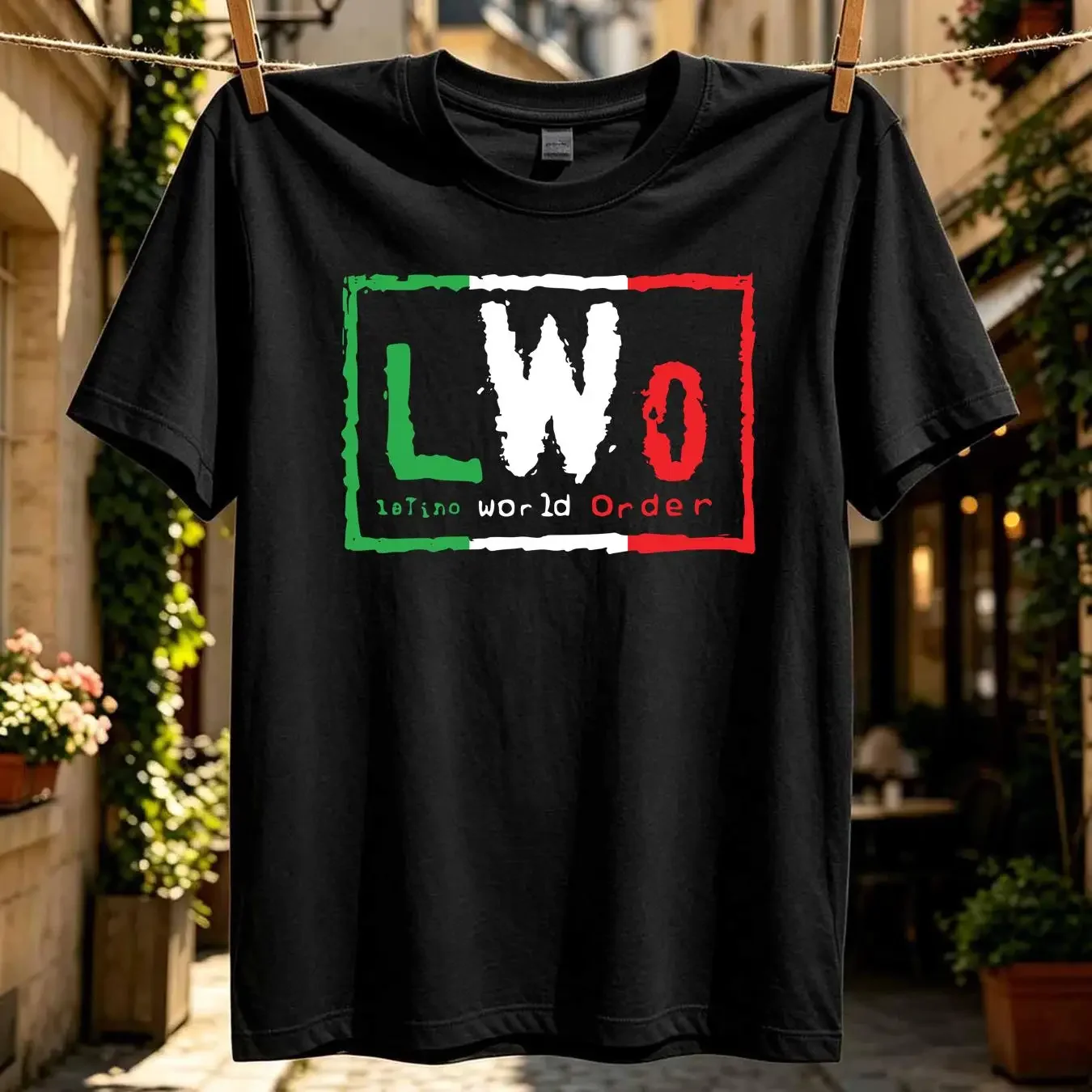 washed T Shirt LWO Latino World Order vintage Washed Stylish fashion graphic homme Versatile Comfortable designer clothes