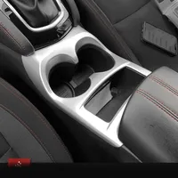 For Nissan QASHQAI J11 2014-2019 2020 ABS Matte/Carbon fibre Car Front water cup frame Cover Trims auto accessories car styling