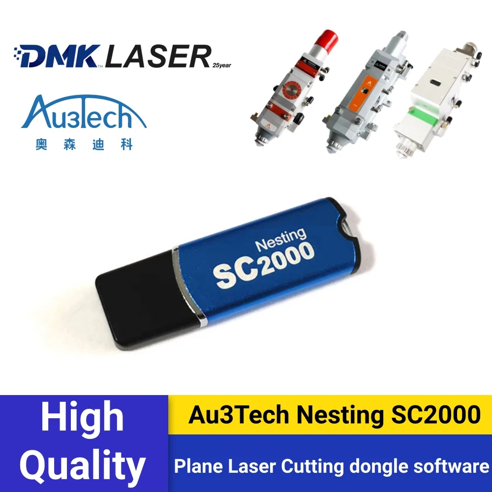 Logiciel de mise en page Au3Tech original Nesting SC2000 Dongle V1.0/2.0 pour système de contrôle de découpe laser planaire, clé de cryptage de mise en page Nesting