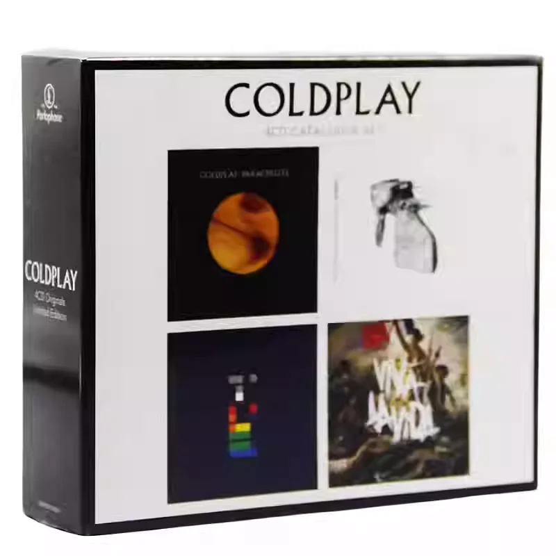 

Коллекционный набор музыкальных CD-дисков Coldplay: альтернативный рок, 4 CD в коробке, для косплея, Walkman, автомобильных саундтреков, подарочный набор