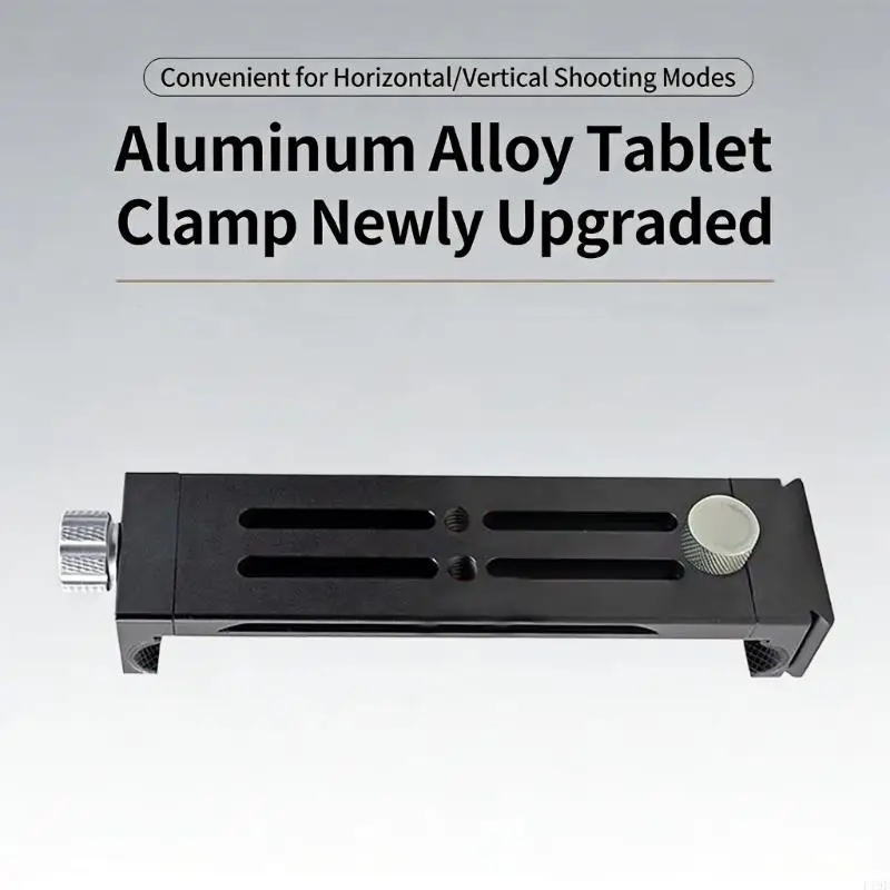 

Aluminum Tablet Mount Clamp With Silicone Pad Secure Grip For Various Devices In Studio Or Outdoor Filming F19E
