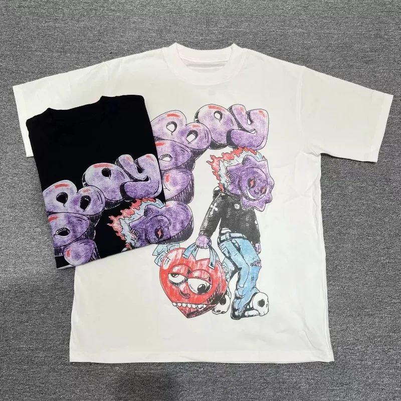 2026ss Glo Gang T-shirt High Quality Cartoon Love Print Short Sleeve Tee for Men Women Clothing