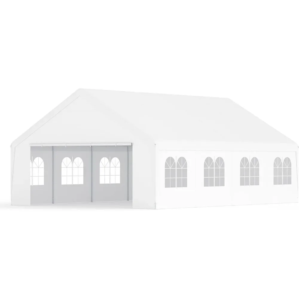 

Heavy Duty 20 x 26 Car Port Large Metal Shelter Carports Portable Garage Canopy Tent for Parties, Event, RV, Boat
