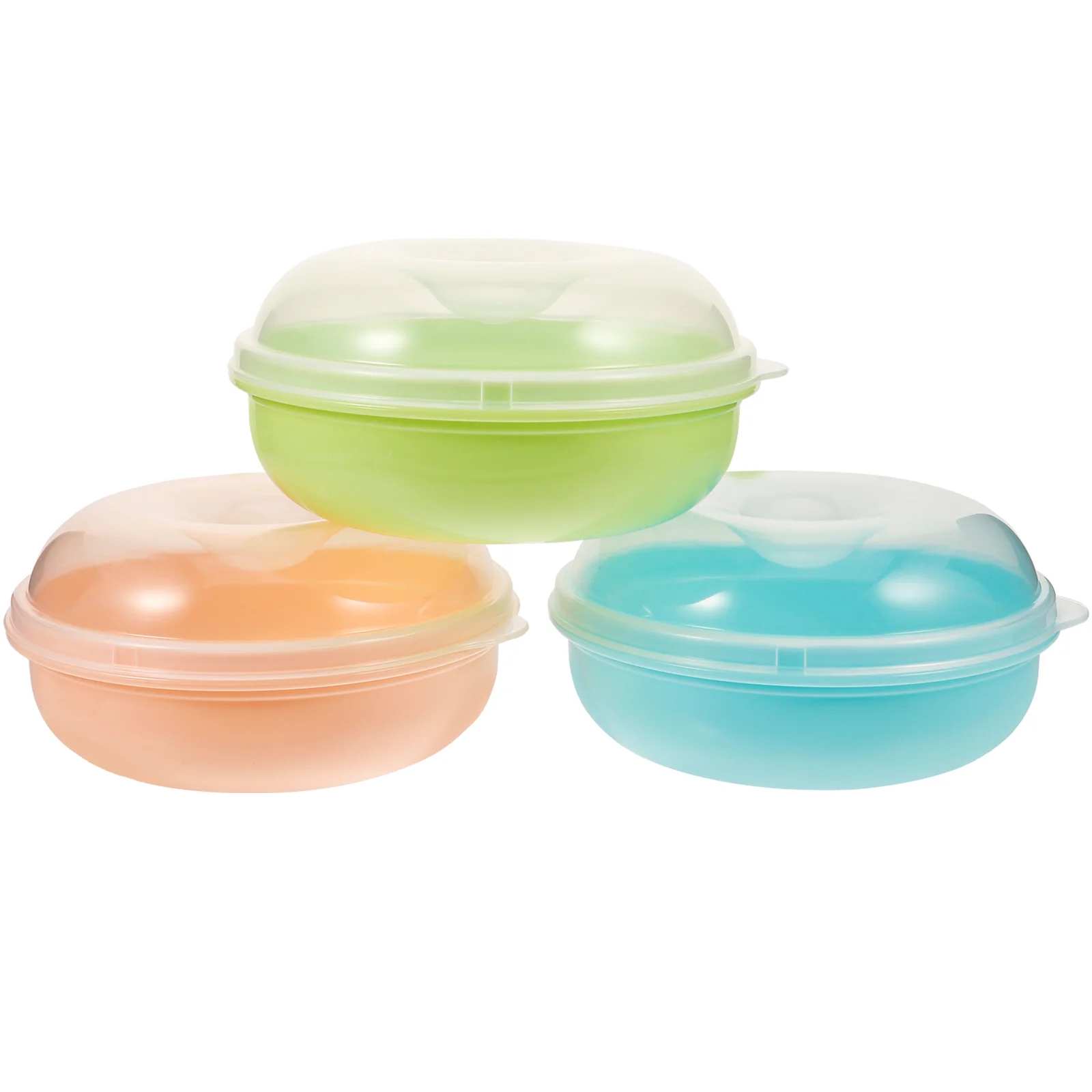 

3 Pcs Fruit Crisper Bread Storage Box Bakery Boxes Sandwich Containers Cupcake Bin Pp Airtight Loaf