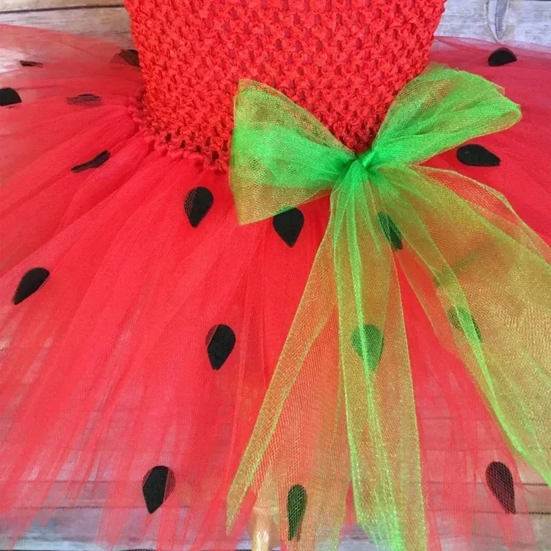 AA wat 아기 여자아이 딸기 코스튬 유아 생일 파티 튜튜 드레스 할로윈 의상 유아 여아 과일 옷 New2025 신상품