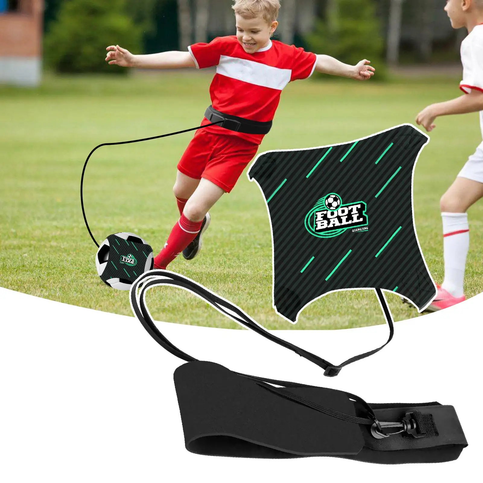 

Soccer Kick Back Trainer Passing Kicking Training Aid Football Kick Throw Solo Trainer For Kids Teen Beginner Indoor Outdoor