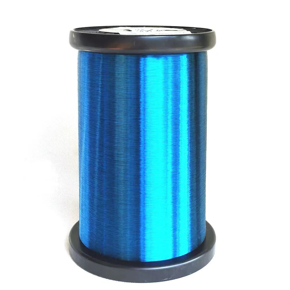 1000g blue Polyurethane Enameled Copper Wire Varnished Diameter 0.04mm To 0.14mm QA-1/155R 2UEW For Transformer Wire Jumper