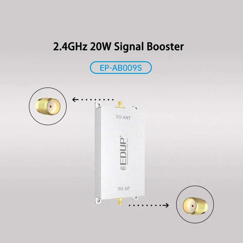 EDUP AB009S 2.4 جيجا هرتز 20 واط واي فاي إشارة لاسلكية واي فاي إشارة موسع لتقوية الإشارات اللاسلكية والمدى