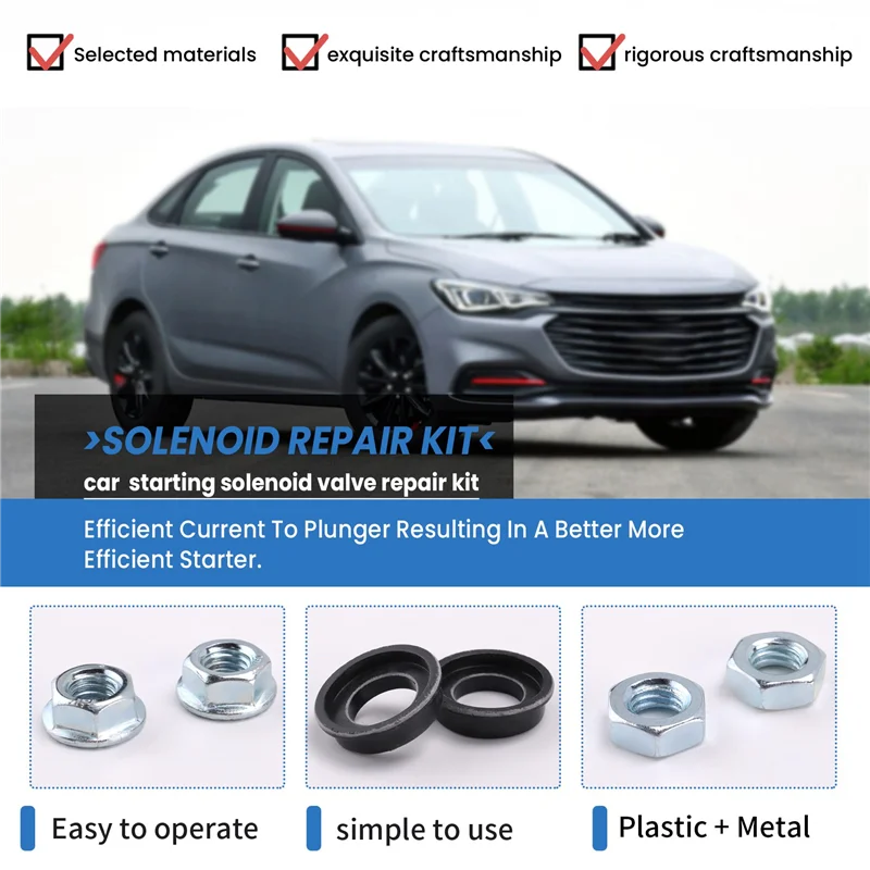 

Starter Solenoid Repair Rebuild Kit Contacts Parts Fit For Toyota Subaru 228000-6660, 228000-6662, 228000-6663