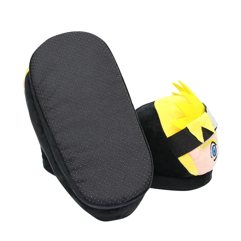 Anime Naruto Home Slipper Comfortable Winter Warm No Slip Soft Plush Slippers Unisex Cute Cartoon Cosplay Shoes Birthday Gifts