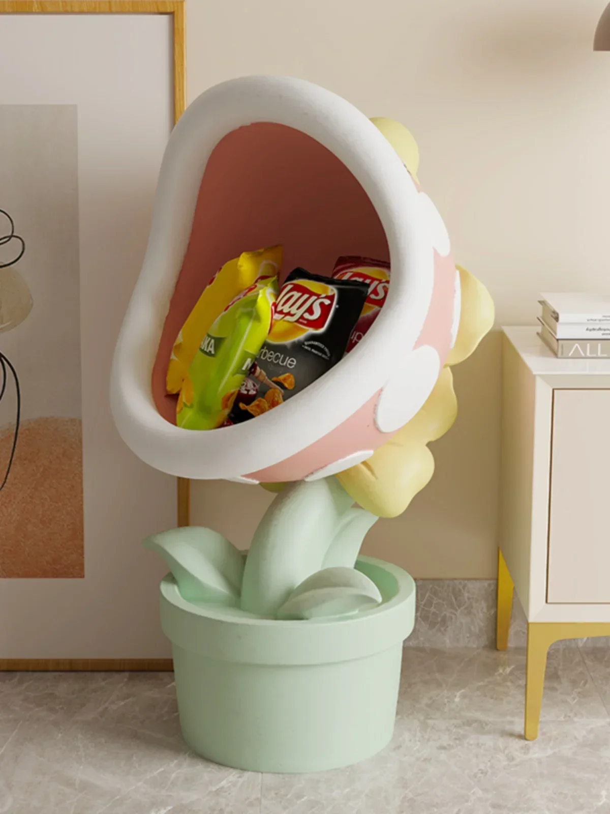 

#Dakouhua living room, large sofa, bedroom, floor-to-floor snack rack, cartoon large decorations, housewarming gift.