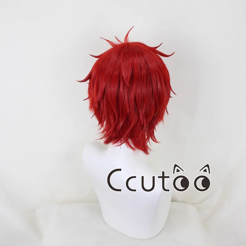 شعر مستعار رينهارد فان أستريا قصير أحمر اللون من الشعر الاصطناعي لحفلات الهالوين #4