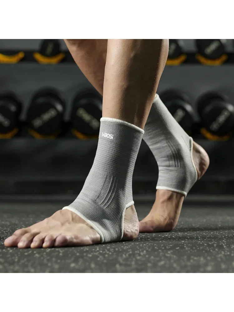 1 Paire de Sangles de Cheville Élastiques Respirantes Taille Unique pour la Course, le Football, le Basketball – Bande de Soutien en Nylon Tricoté pour la Gym