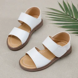 Girls sandals new summer medium and large children princess shoes soft sole shoes