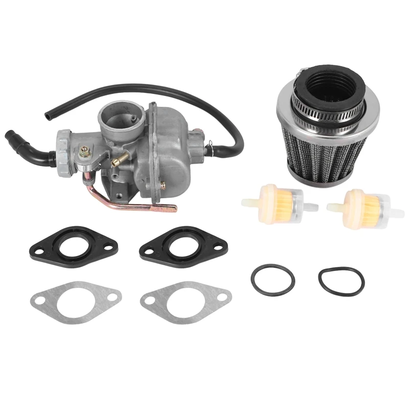 Carburador PZ20 com filtro de combustível de ar, motor de 4 tempos, ATV, UTV, UTV, 50CC, 70CC, 90CC, 110CC, 125CC, Honda CRF50F, CRF80F, XR50R