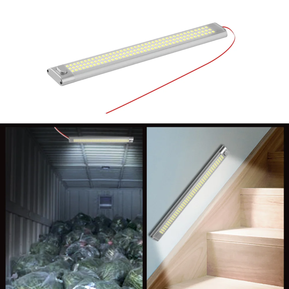 

12V LED Car Light Bar 30/40cm Reading Light With Switch Interior 6000K White Light Car Interior Accessories Decoration Lighting