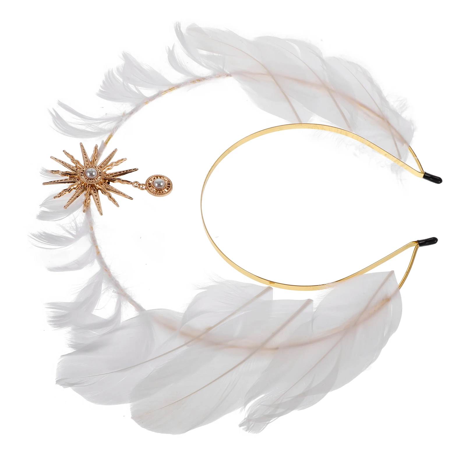 

Halloween Lolita Sun Goddess Headpiece Design Golden Accessory Divine Look Runway Photoshoots Versatile Use