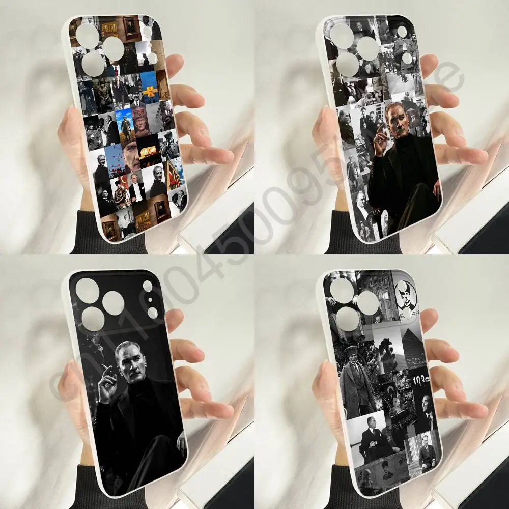 حافظة هاتف مصطفى كمال أتاتورك تركيا لهاتف آيفون 11,16,15,14,13,17,12,Plus,E,Air,Mini,Pro,Max غطاء ناعم مغناطيسي #1