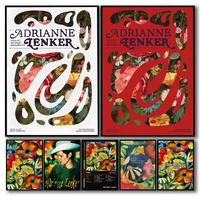 Adrianne Lenker - Songs Album Painting Calligraphy Frameless Canvas Poster Wall Art Perfect for Bathroom Home Decor Anti-wrinkle