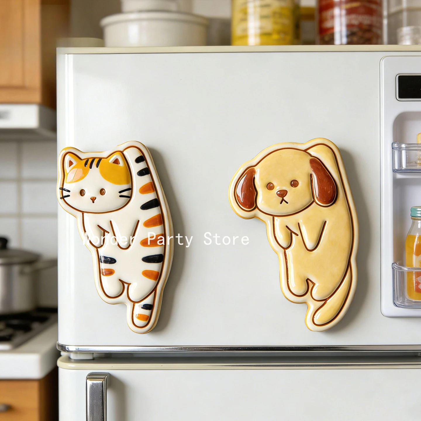 Cat Dog Shaped Biscuit Mold Silly Cat and Dog Cookie Cutter Cartoon Biscuit Molds Cookie Clay Press Cookie Mould