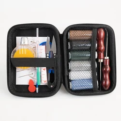 Complete Leather Crafting Kit Heavy-Duty Large-Eye Needles Waxed Thread Awl & Upholstery Tools for DIY Sofa Repair & Leatherwork