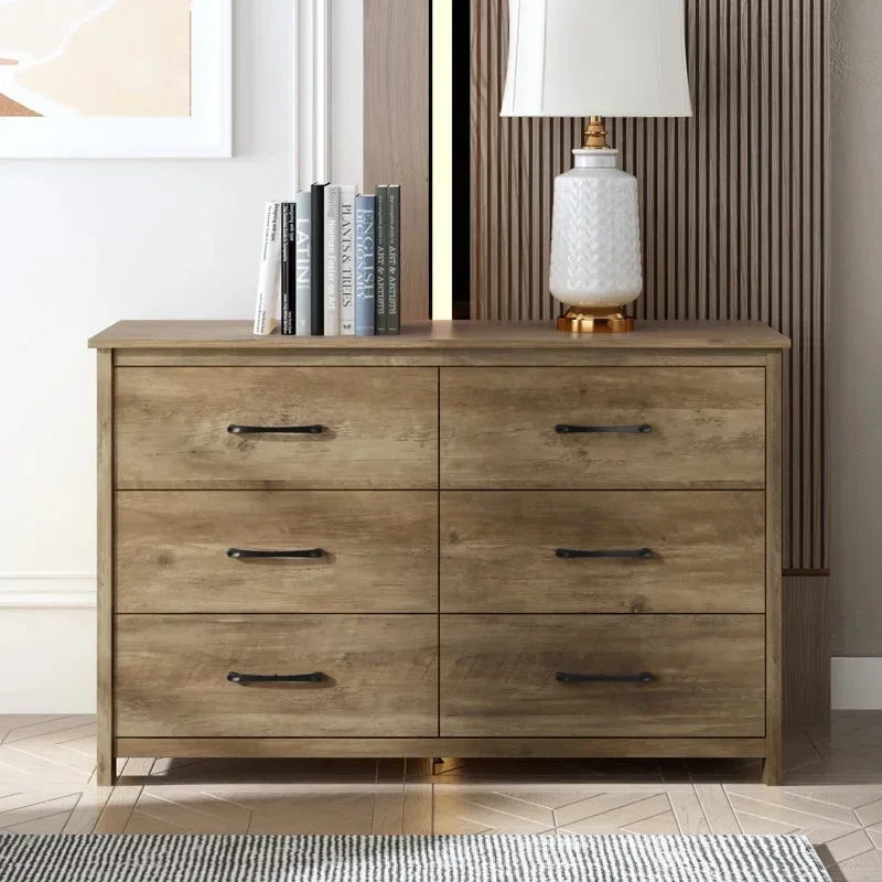 Mid century Modern Dresser Farmhouse Sideboard Freestanding Rustic Wooden Book Shelves Office Living Room Cabinet
