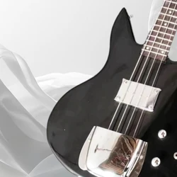 High quality black light bass electric guitar