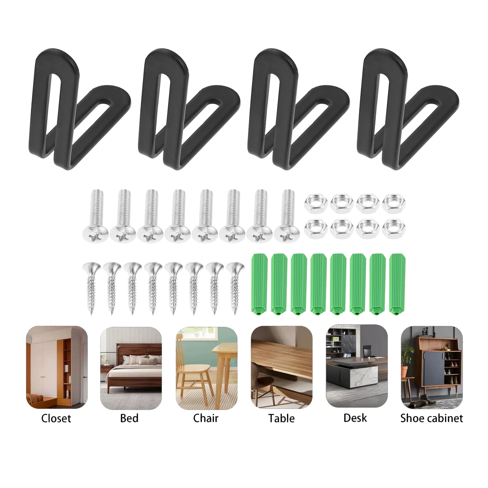 4Pcs 90 Degree Corner Bracket Stainless Steel Slotted Corner Braces For Shelf/Wall Corner Support Funiture Repair Hardware