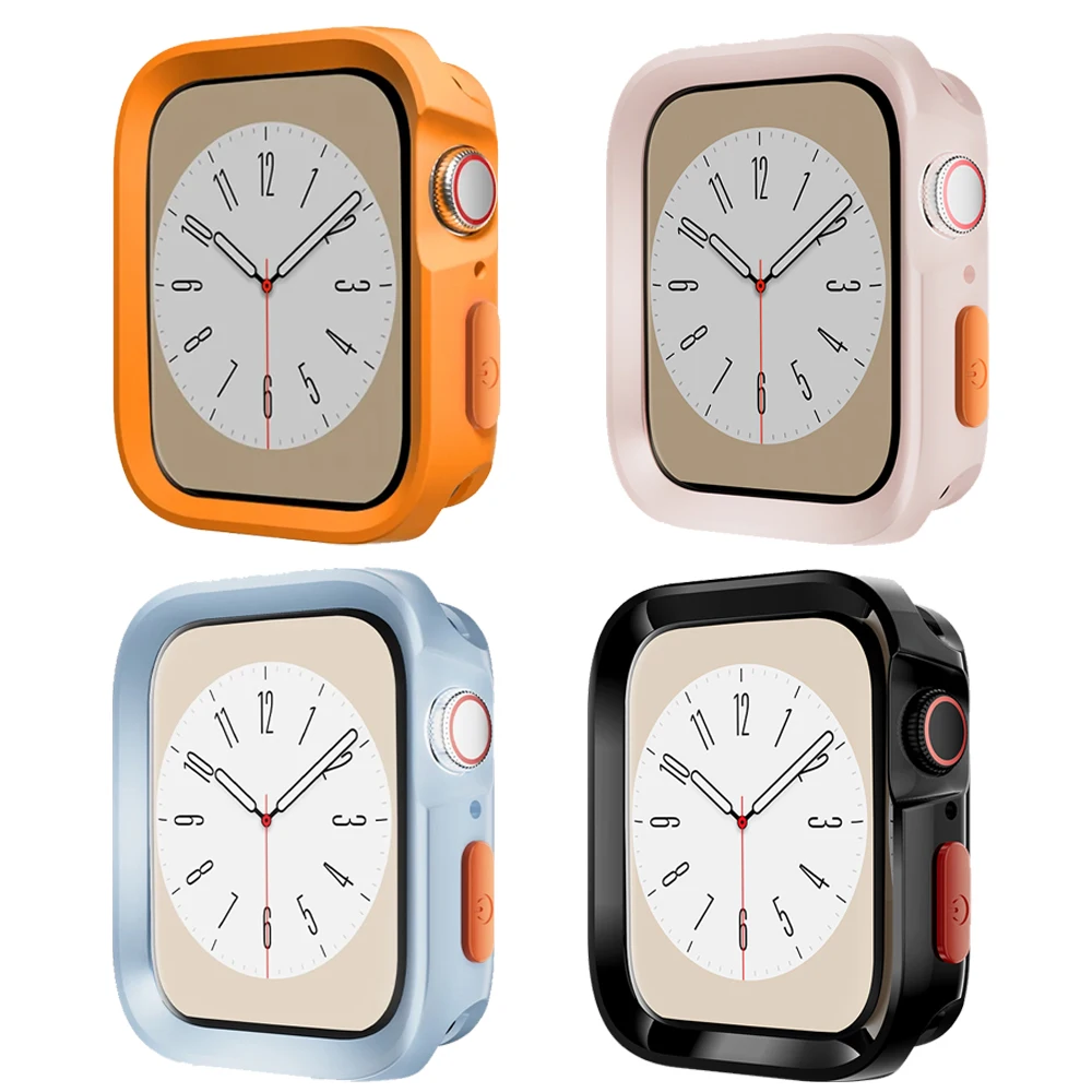 Schutzhülle für Apple Watch Case 11 10 42 46mm 9 8 45 41mm 44 40 42mm Vollständige TPU-Stoßfängerabdeckung Zubehör iWatch Series 7 SE 6 5 4 3